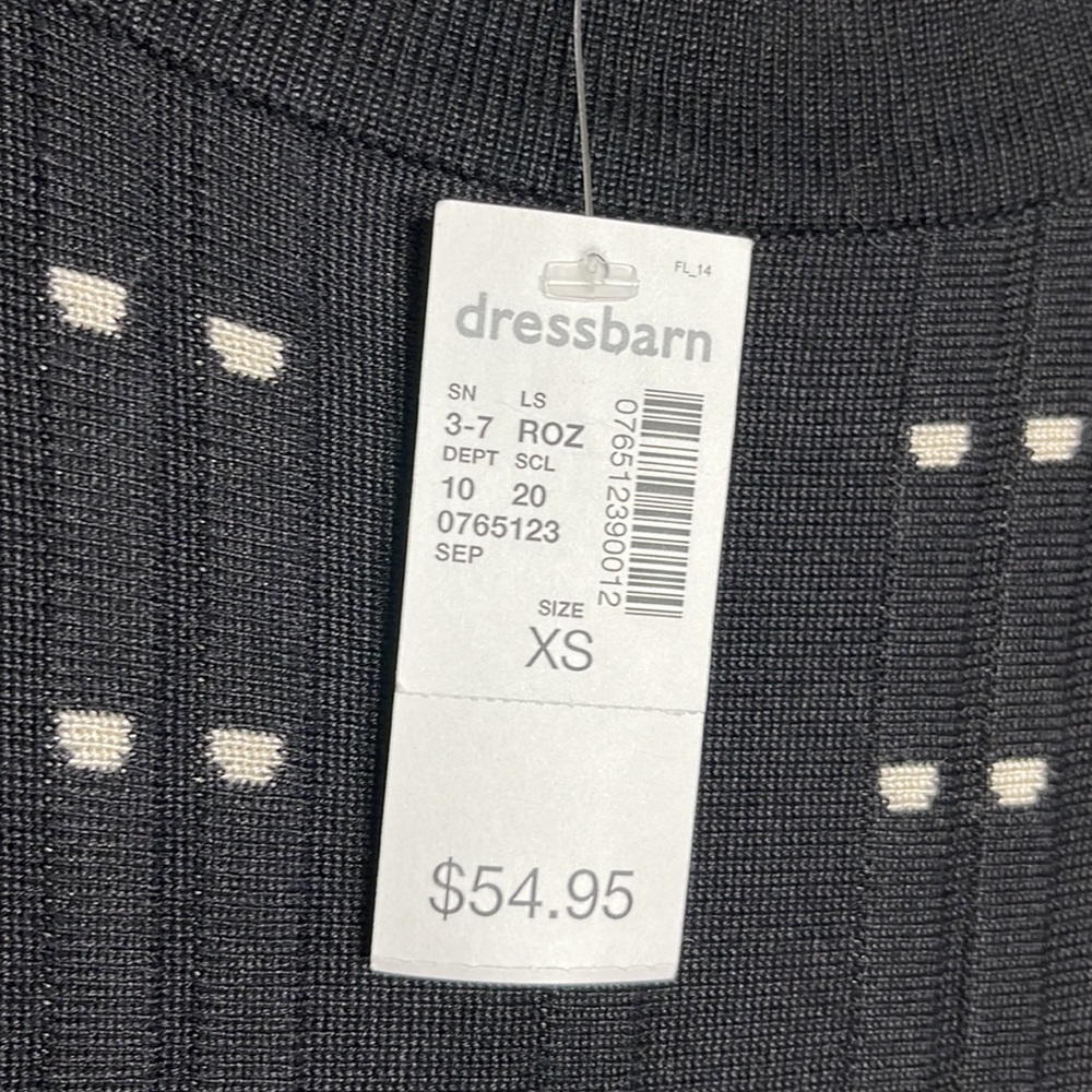 NWT ROZ & ALI Fit & Flare Sweater Dress - Picture 9 of 9